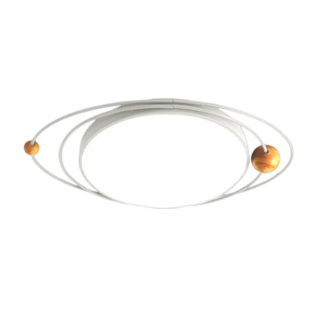 Modern Nordic Led Ceiling Lamp With Round Acrylic Design - 21/26/31 Gray/Green/White