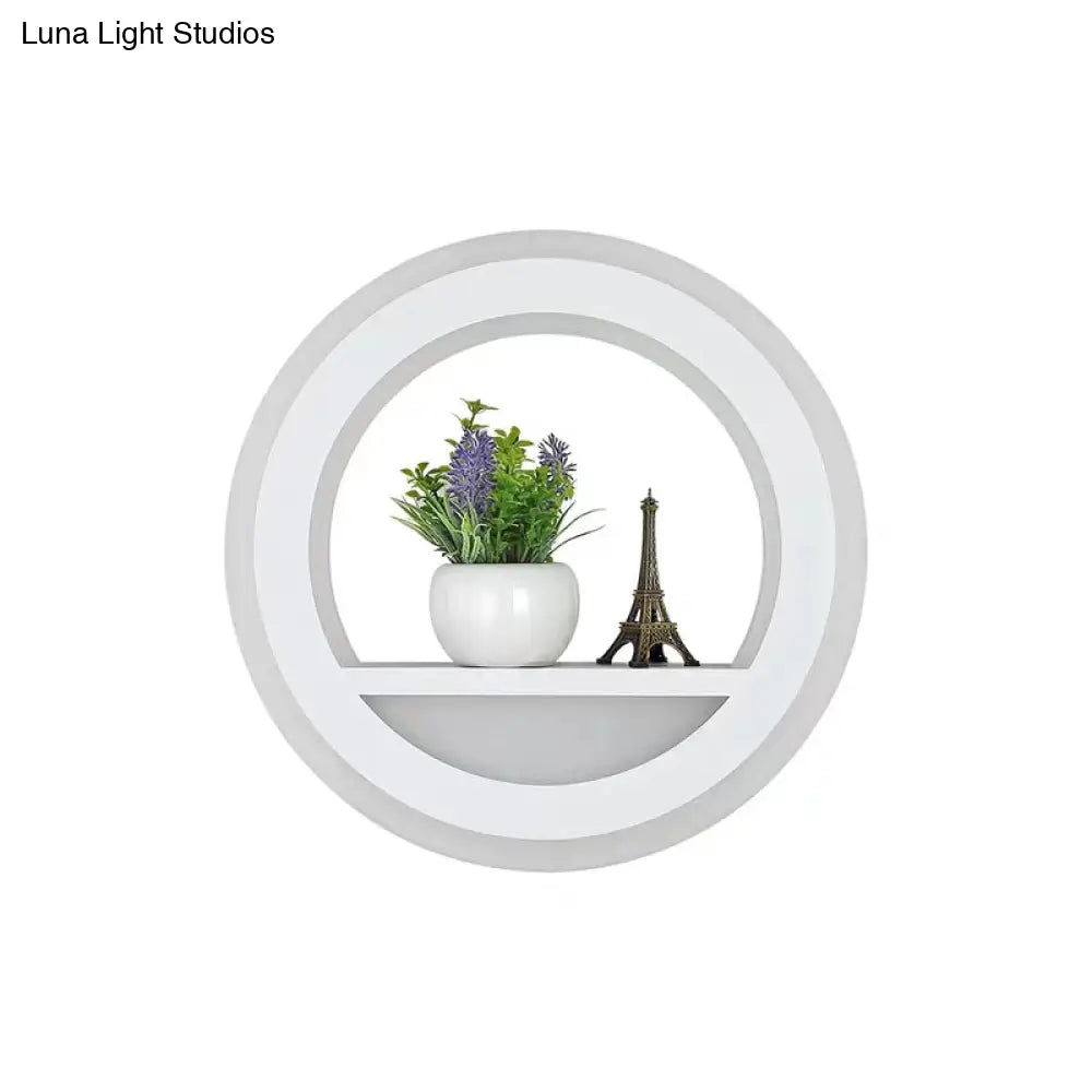 Modern Nordic Led Wall Light Sconce - Round/Elephant/Giraffe Design Ultrathin And Mounted Acrylic