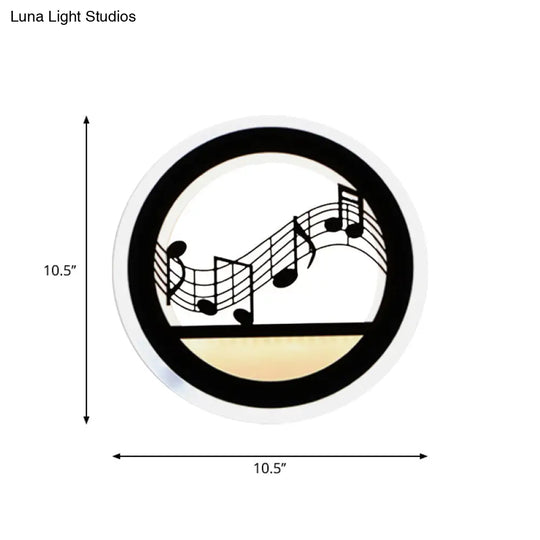 Modern Nordic Led Wall Light Sconce - Round/Elephant/Giraffe Design Ultrathin And Mounted Acrylic