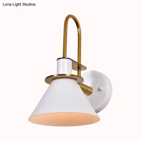 Modern Nordic Pyramid Wall Sconce Light For Study Room And Bedroom