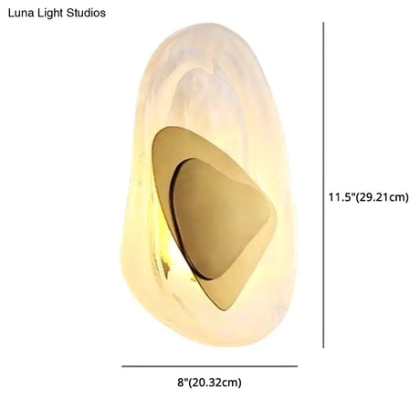 Modern Nordic Sconce: Luxury Glass Wall Mount Light Fixture For Bedroom
