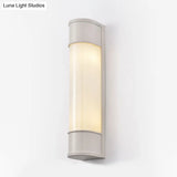 Modern Opal Glass Tubular Wall Light With 2 Heads - Black/White/Gold Sconce For Bedroom