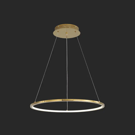 Modern Orbicular Chandelier Lamp - Metallic Simplicity Hanging Light For Living Room Gold / 16