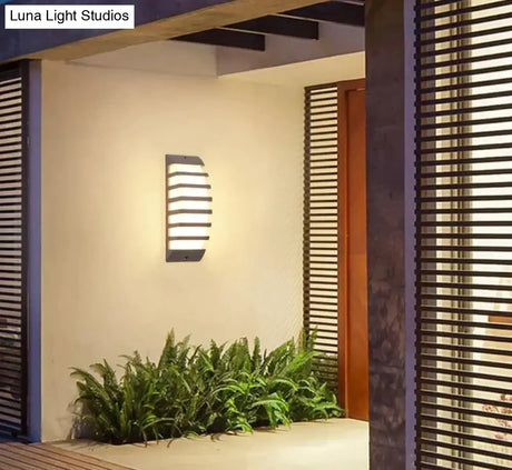 Modern Porch Light Waterproof Ip65 Radar Sensor Wall Lamps For Courtyard Patio Garden Front Door