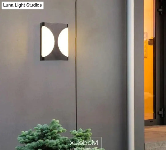 Modern Porch Light Waterproof Ip65 Radar Sensor Wall Lamps For Courtyard Patio Garden Front Door