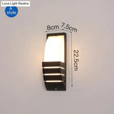 Modern Porch Light Waterproof Ip65 Radar Sensor Wall Lamps For Courtyard Patio Garden Front Door