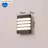Modern Porch Light Waterproof Ip65 Radar Sensor Wall Lamps For Courtyard Patio Garden Front Door