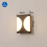 Modern Porch Light Waterproof Ip65 Radar Sensor Wall Lamps For Courtyard Patio Garden Front Door