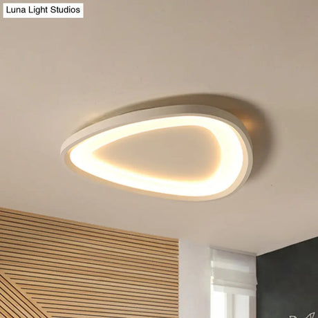 Modern Raindrop Led Ceiling Light In Warm/White For Kitchen - 18’/23.5’ W