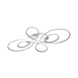 Modern Ribbons Led Ceiling Flush Mount Light In Warm/White Multiple Sizes & Colors