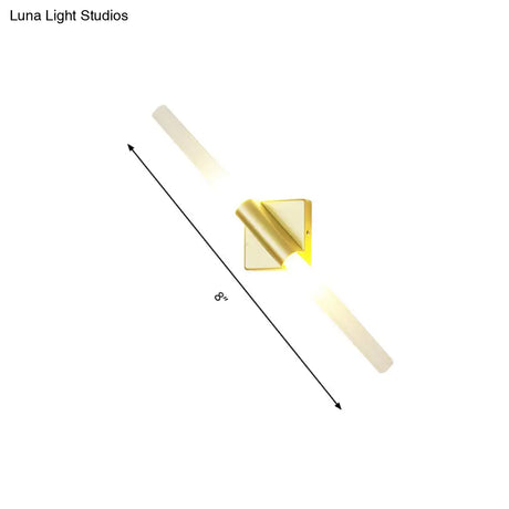 Modern Rotatable Gold Wall Sconce Lighting With 2/4 Metal Heads