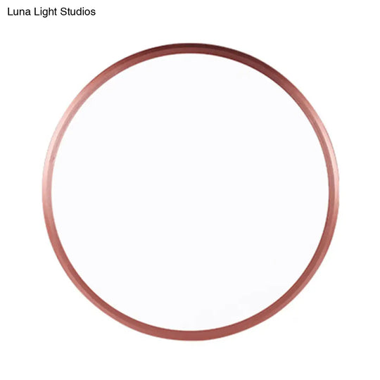 Modern Round Flush Mount Ceiling Light - Super-Thin Design 1 Acrylic Contemporary Fixture