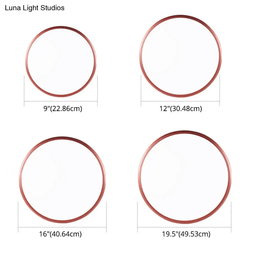 Modern Round Flush Mount Ceiling Light - Super-Thin Design 1 Acrylic Contemporary Fixture