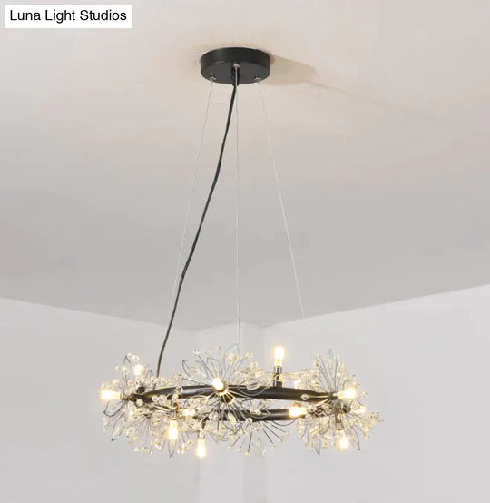 Modern Simple Bedroom Restaurant Light Luxury Crystal Creative Personality Living Room Round