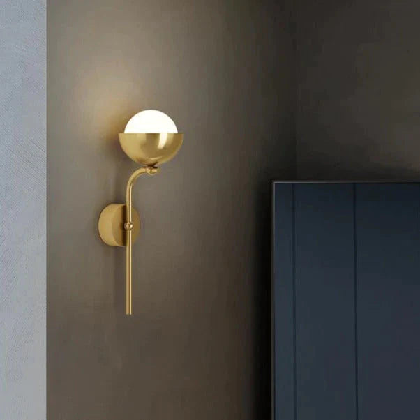 Applique murale en cuivre de salon de couloir de pièce simple moderne