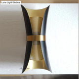 Modern Simple Wall Lamp Lights Scone for Bedroom Bathroom Black Gold Wall Light