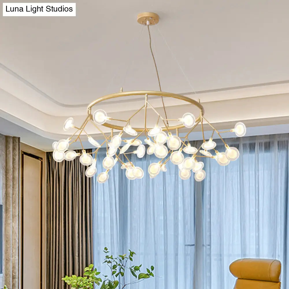 Modern Sputnik Led Chandelier For Minimalist Living Rooms