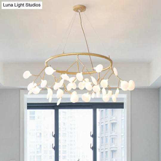 Modern Sputnik Firefly Chandelier - Minimalist Acrylic Led Pendant Light For Living Room
