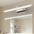 Modern Stainless Steel Bathroom Led Wall Vanity Light - Chrome Finish / 17
