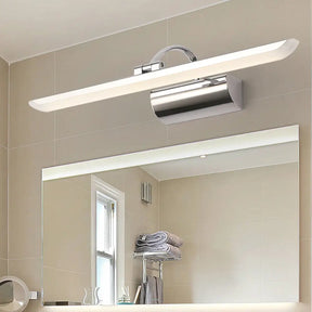 Modern Stainless Steel Bathroom Led Wall Vanity Light - Chrome Finish / 17