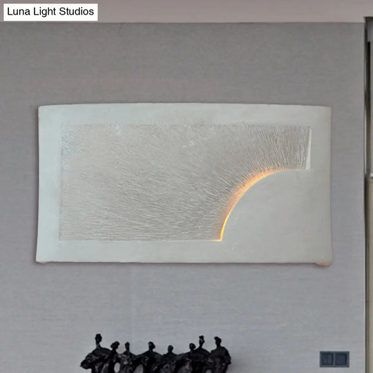 Modern Style Grey Cement Bowl/Cylinder Shade Wall Light - 1-Light Bathroom Fixture