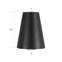 Modern Trapezoid Led Wall Sconce In Black - Metallic Garden Light