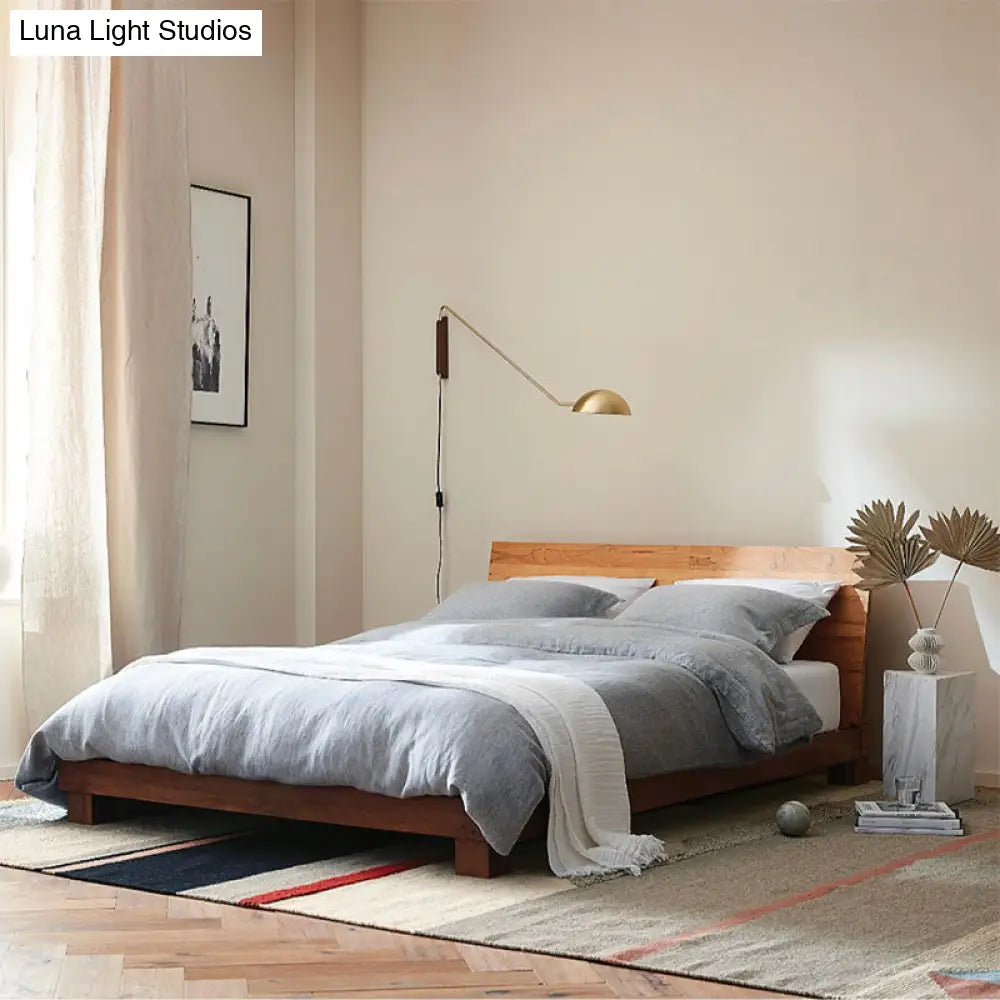 Modern Wall Mounted Reading Lamp: Single Task Dome Plug-In Light With Metal Shade