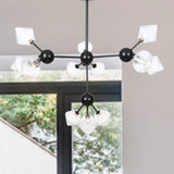 Modern Warehouse Style Chandelier Lamp With Diamond Design - 13’/27.5’/34’ Width Amber/Clear