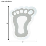 Modern White Acrylic Led Wall Lamp For Stairs - Flat Cartoon Shape Stylish Design