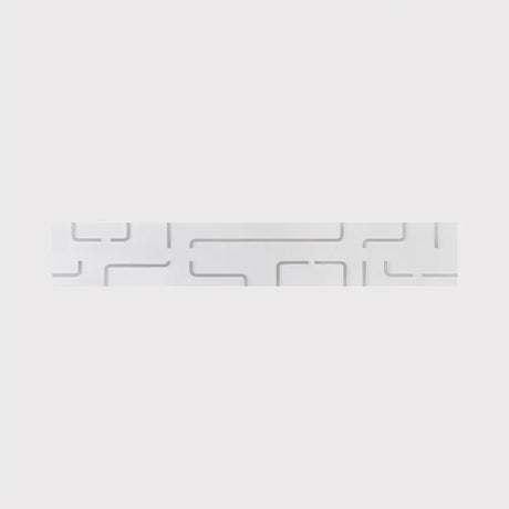 Modern White Etched Rectangle Led Acrylic Wall Light Fixture In Warm/White