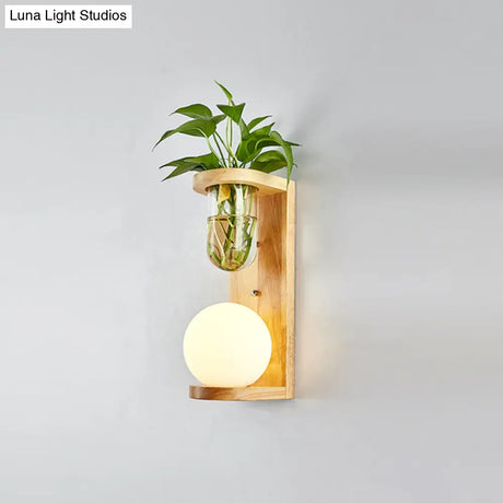 Modern White Glass Geometric Wall Sconce Lamp For Bedside
