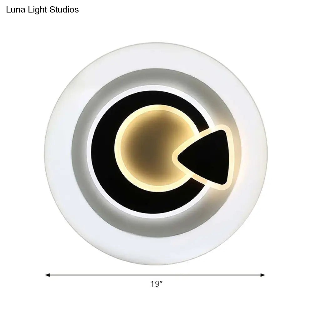 Modern White Led Ceiling Light Stylish Acrylic Lamp For Kitchen Hallway