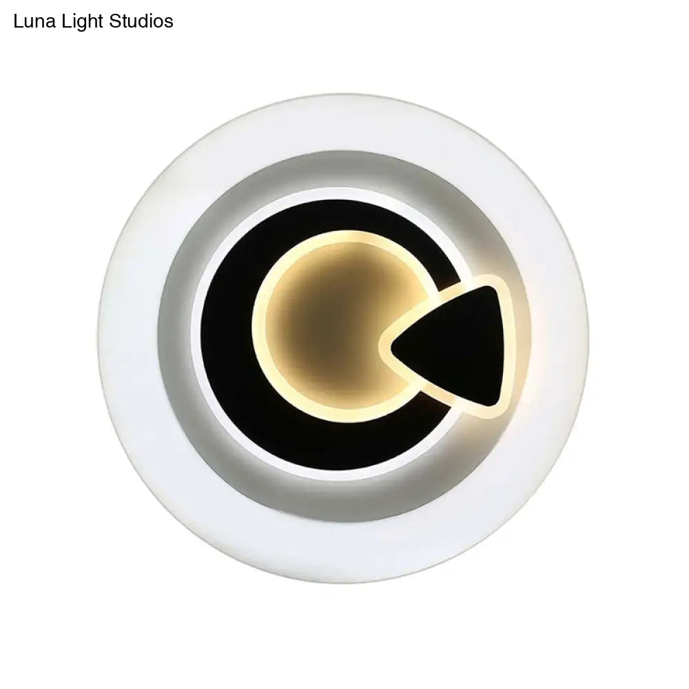 Modern White Led Ceiling Light – Stylish Acrylic Lamp For Kitchen Hallway