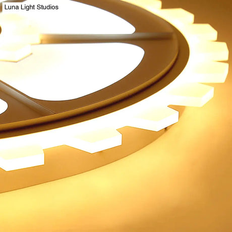 Modern White Led Flower Ceiling Light For Kids’ Bedroom