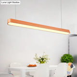 Modern Wooden Pendant Light With Led Available In 3 Sizes And Colors