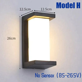 Moderne Outdoor Wandlamp Waterdichte Ip65 Motion Sensor Led Verlichting 18W 30W Veranda Lichten