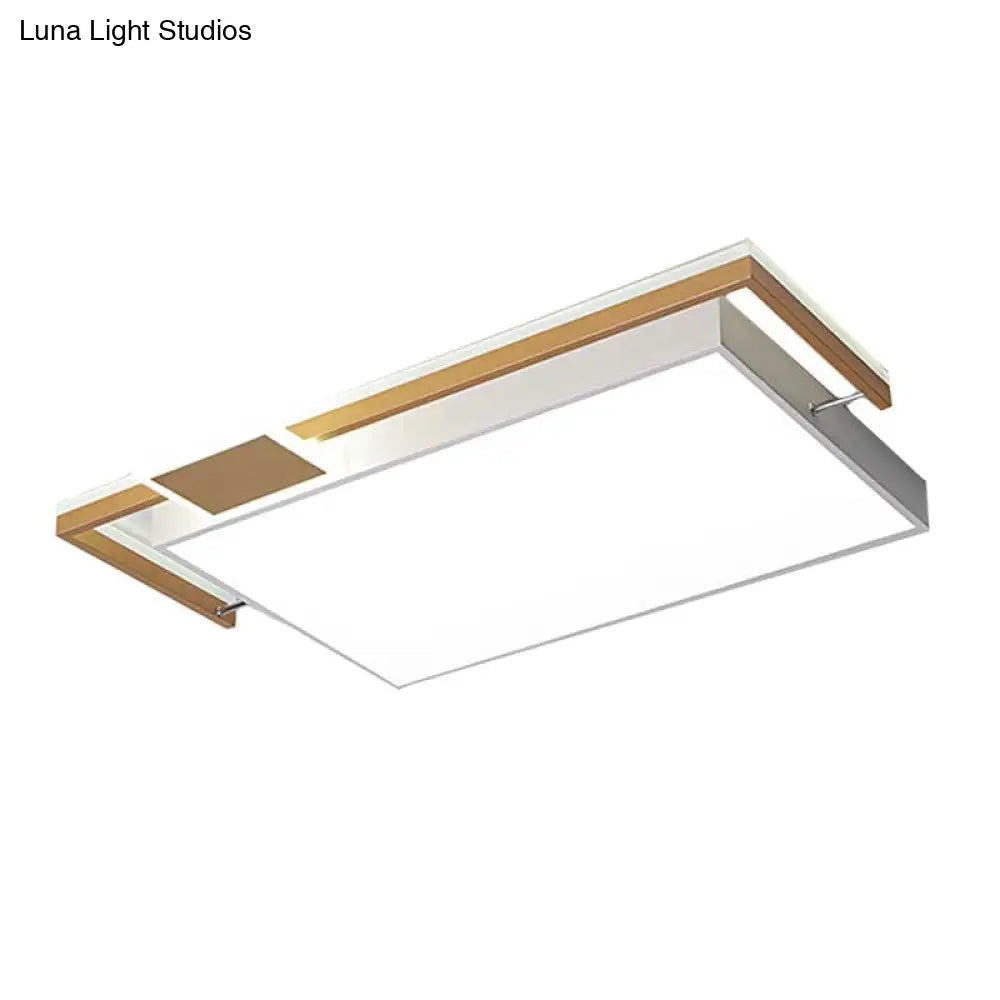 Modernist Black/Gold Led Flush Mount Lamp - 16’/19.5’/35.5’ Wide Iron Ceiling Fixture For