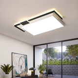 Modernist Black/Gold Led Flush Mount Lamp - 16’/19.5’/35.5’ Wide Iron Ceiling Fixture For