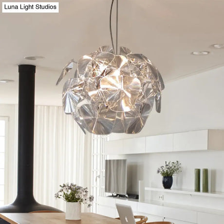 Modernist Clear Blossom Ceiling Pendant Light With Acrylic Panel Suspension