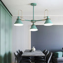 Modernist Metal Hanging Chandelier With Radial Design For Bedroom - Trump Suspension Pendant Light