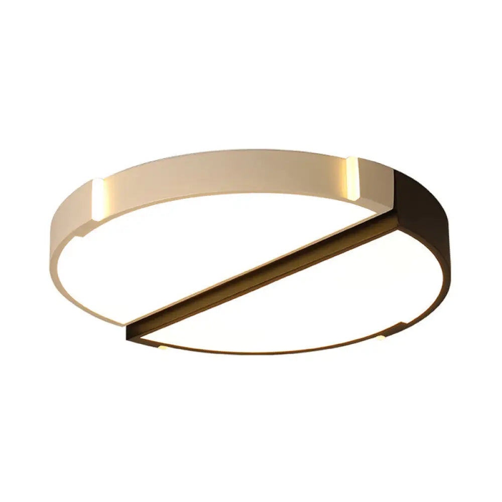 Monochromatic Acrylic Flush Mount Ceiling Light For Dining Room