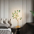 Natural Agate 4-Light Tree Bedside Table Lamp With Gold Base - Art Deco Nightstand Light Green