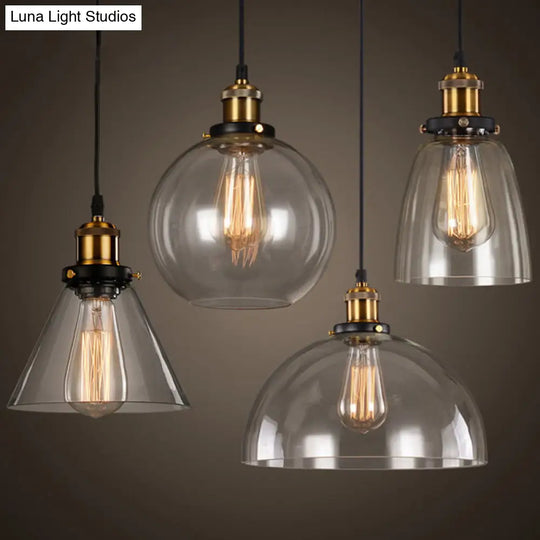 Nautical Glass Pendulum Pendant Light For Dining Room Suspension