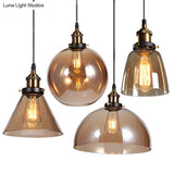 Nautical Glass Pendulum Pendant Light For Dining Room Suspension