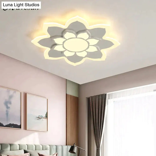 New Arrival Led Ceiling Lights Lamp With Remote Control And Flower Designer For Child Bedroom Study