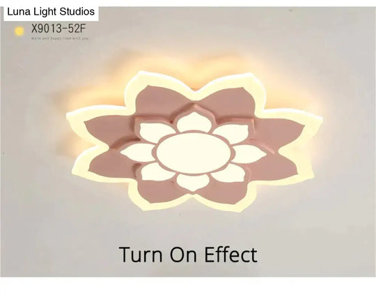 New Arrival Led Ceiling Lights Lamp With Remote Control And Flower Designer For Child Bedroom Study
