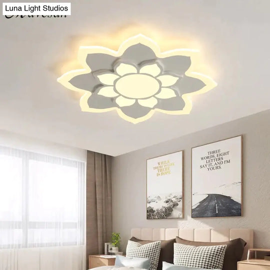 New Arrival Led Ceiling Lights Lamp With Remote Control And Flower Designer For Child Bedroom Study