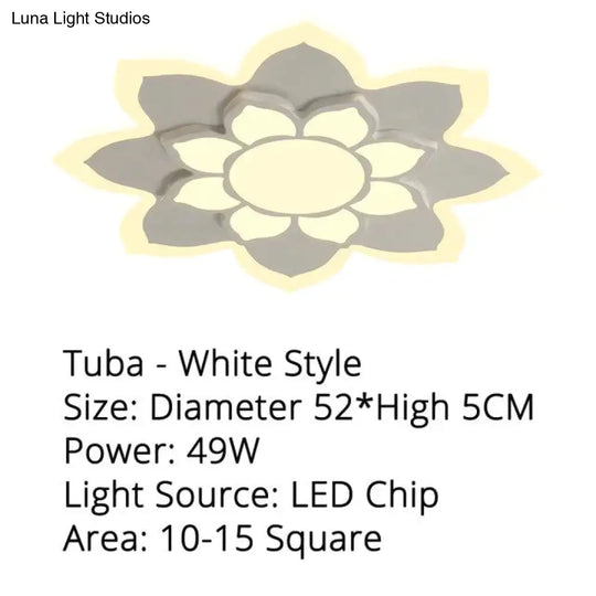New Arrival Led Ceiling Lights Lamp With Remote Control And Flower Designer For Child Bedroom Study