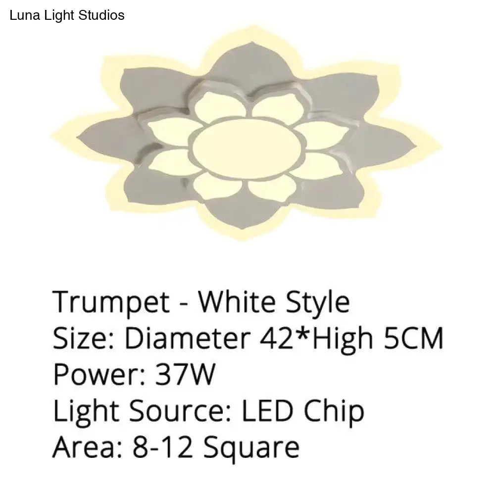 New Arrival Led Ceiling Lights Lamp With Remote Control And Flower Designer For Child Bedroom Study