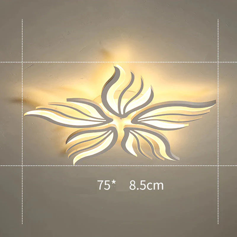 Nouveau plafonnier moderne simple lampe de salon en acrylique